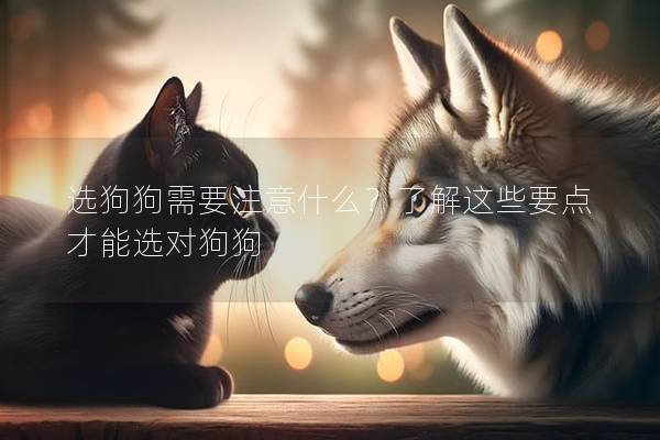 选狗狗需要注意什么？了解这些要点才能选对狗狗