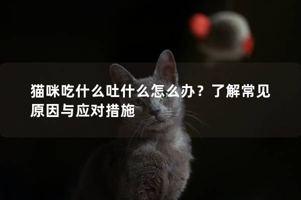 猫咪吃什么吐什么怎么办？了解常见原因与应对措施