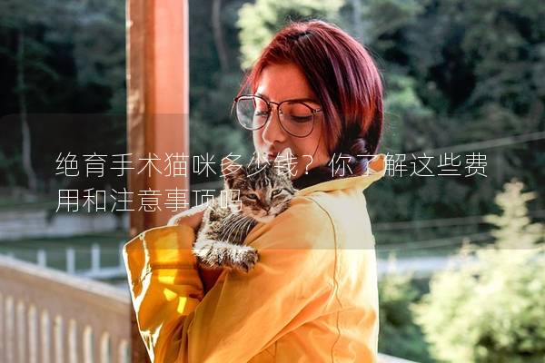 绝育手术猫咪多少钱？你了解这些费用和注意事项吗