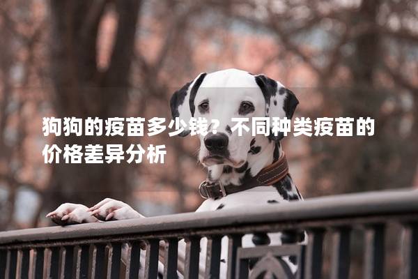 狗狗的疫苗多少钱？不同种类疫苗的价格差异分析