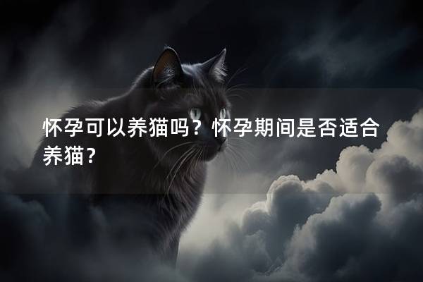 怀孕可以养猫吗？怀孕期间是否适合养猫？