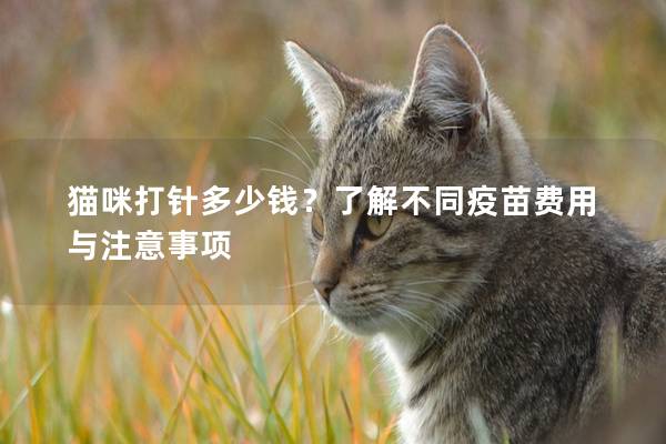 猫咪打针多少钱？了解不同疫苗费用与注意事项