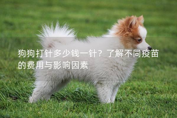 狗狗打针多少钱一针？了解不同疫苗的费用与影响因素