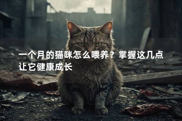 一个月的猫咪怎么喂养？掌握这几点让它健康成长