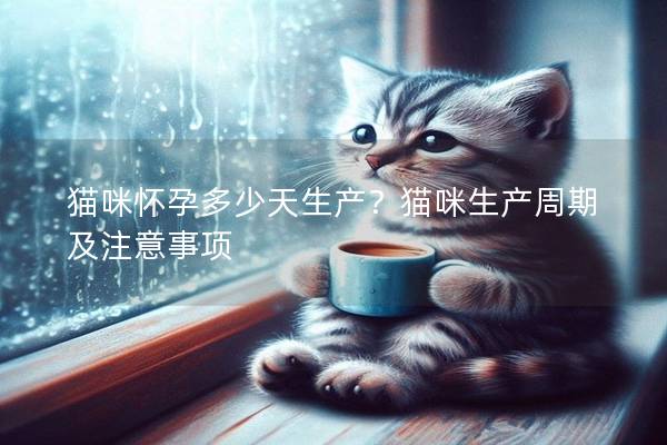 猫咪怀孕多少天生产？猫咪生产周期及注意事项