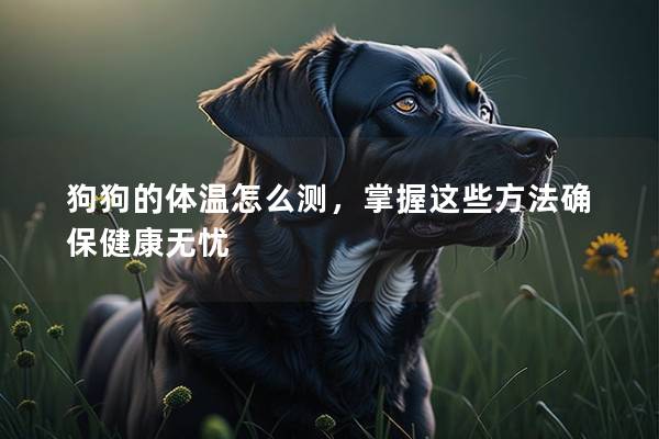 狗狗的体温怎么测，掌握这些方法确保健康无忧